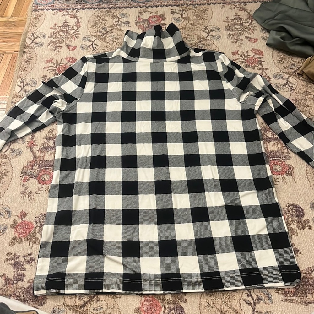 Plaid long sleeve turtleneck from LOFT